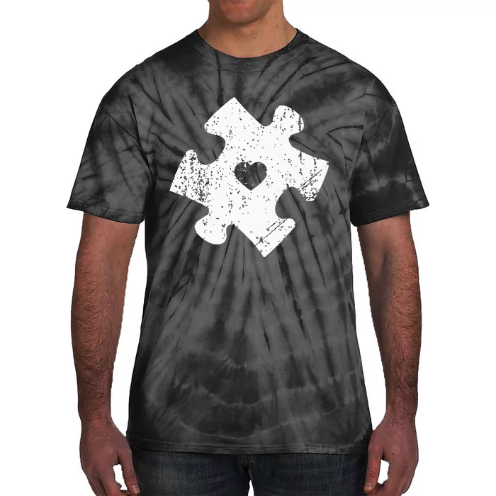 Autism Awareness Puzzle Piece Autistic Gifts For Mom Tie-Dye T-Shirt