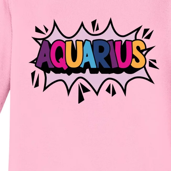 Aquarius Baby Long Sleeve Bodysuit