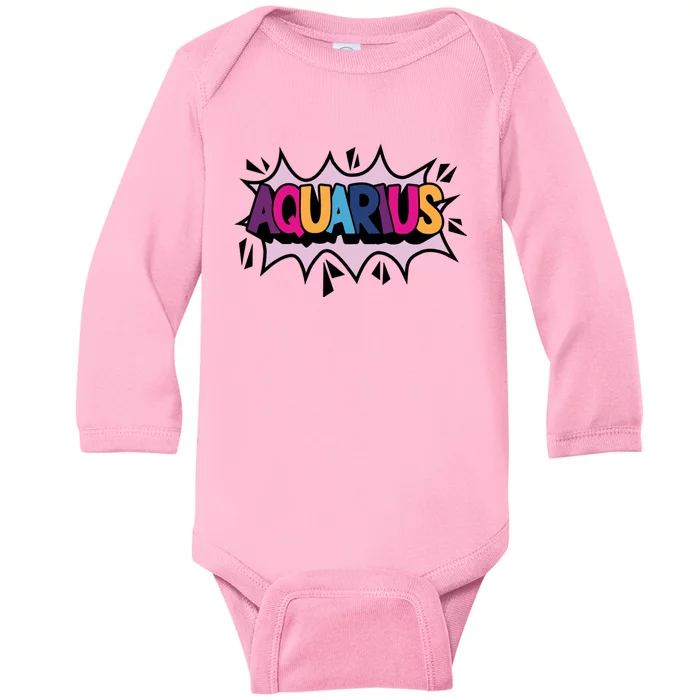 Aquarius Baby Long Sleeve Bodysuit