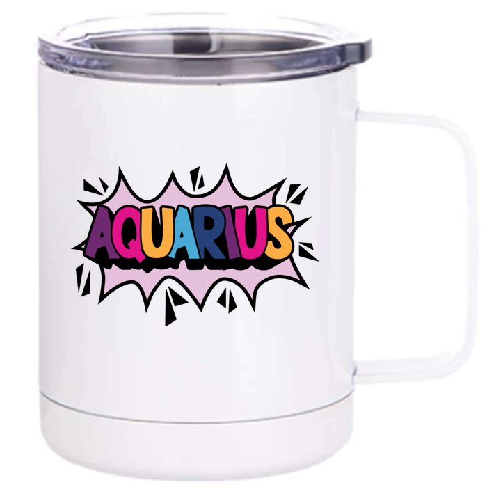 Aquarius Front & Back 12oz Stainless Steel Tumbler Cup