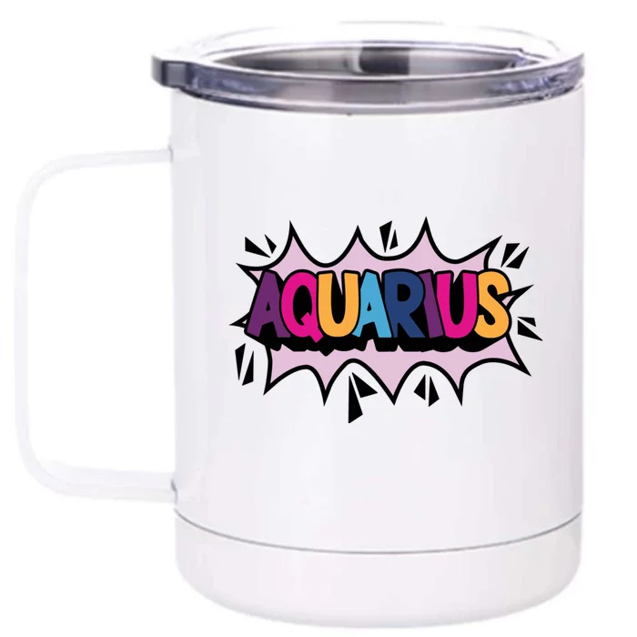 Aquarius Front & Back 12oz Stainless Steel Tumbler Cup