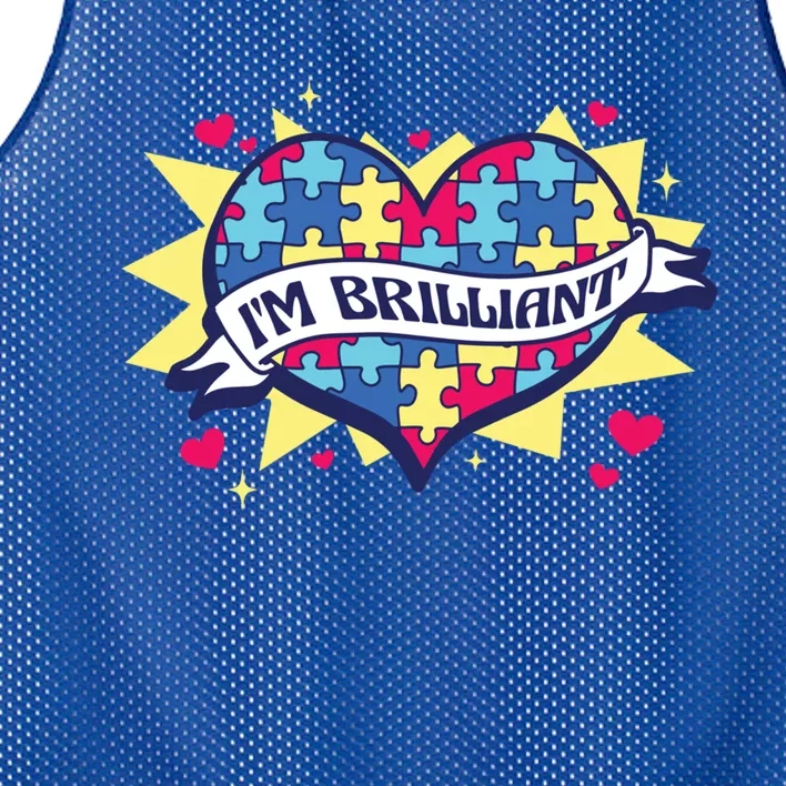 Autism Awareness Quote Proud Autistic Pride Saying Great Gift Mesh Reversible Basketball Jersey Tank