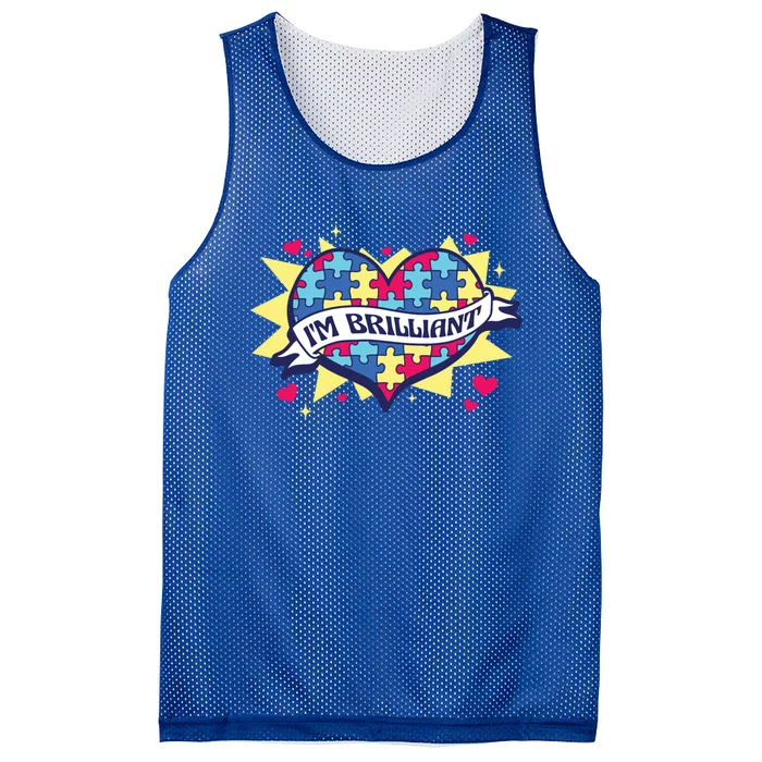 Autism Awareness Quote Proud Autistic Pride Saying Great Gift Mesh Reversible Basketball Jersey Tank