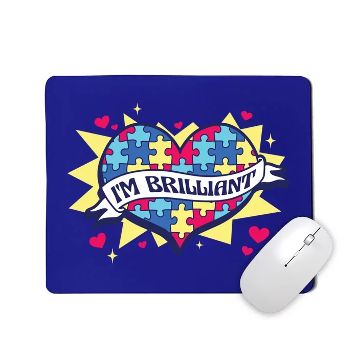 Autism Awareness Quote Proud Autistic Pride Saying Great Gift Mousepad