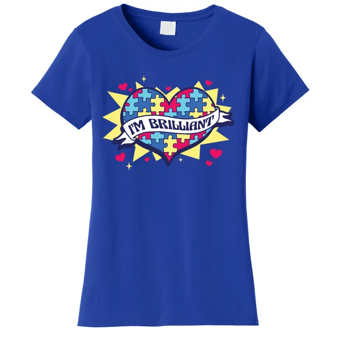 Autism Awareness Quote Proud Autistic Pride Saying Great Gift Women's T-Shirt