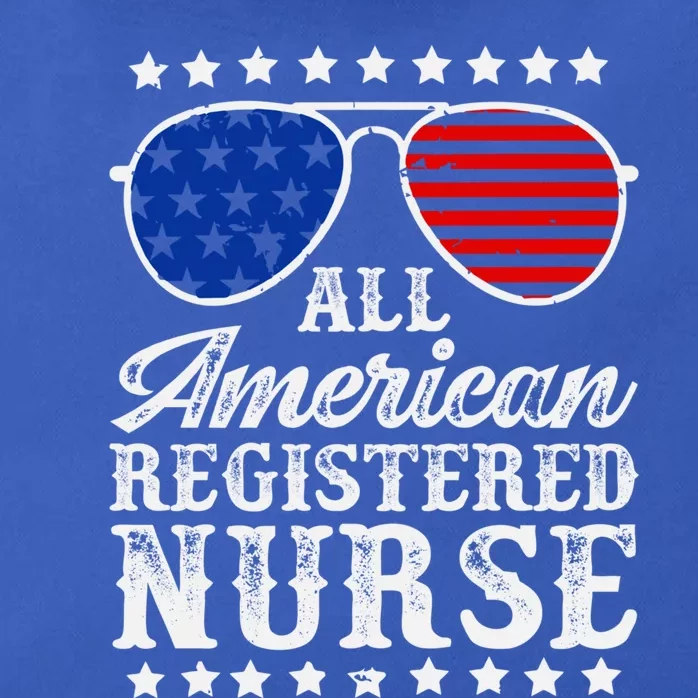 All American Registered Nurse Rn Nursing Usa Flag Patriotic Gift Zip Tote Bag