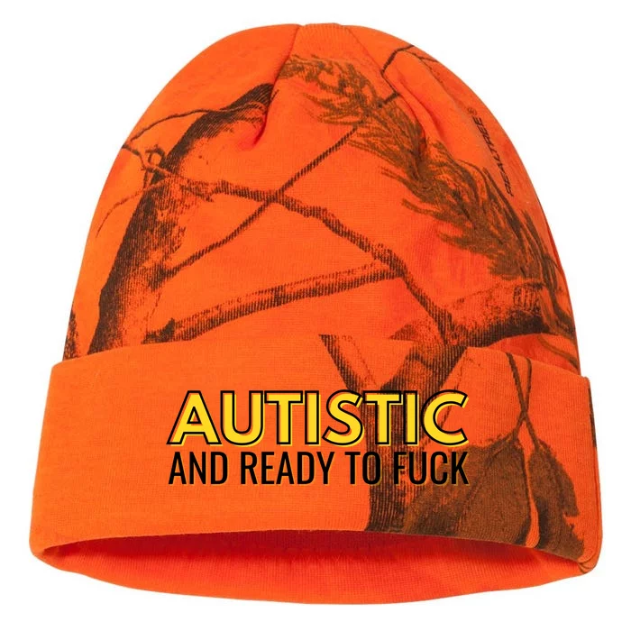 Autistic And Ready To Fuck Kati - 12in Camo Beanie