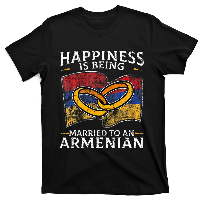 Armenian Armenia Roots Marriage Heritage Married Flag T-Shirt