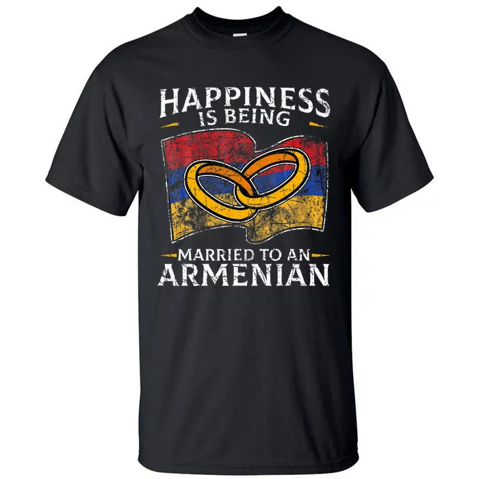 Armenian Armenia Roots Marriage Heritage Married Flag Tall T-Shirt