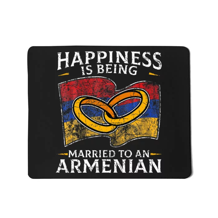 Armenian Armenia Roots Marriage Heritage Married Flag Mousepad