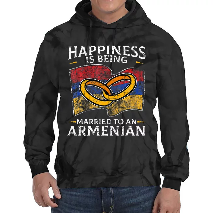 Armenian Armenia Roots Marriage Heritage Married Flag Tie Dye Hoodie