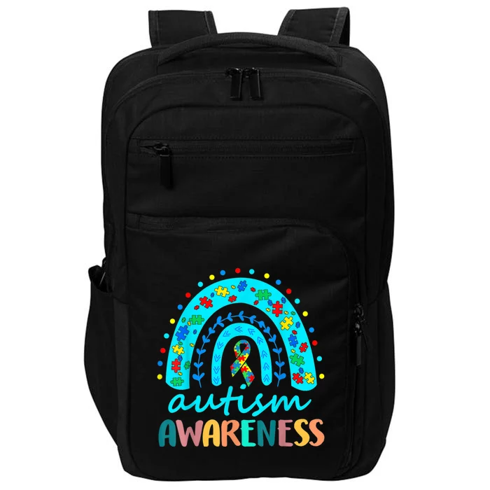 Autism Awareness Rainbow Puzzle Autism Awareness Month Impact Tech Backpack