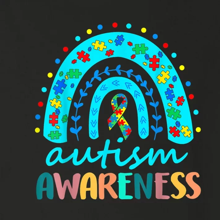 Autism Awareness Rainbow Puzzle Autism Awareness Month Toddler Long Sleeve Shirt