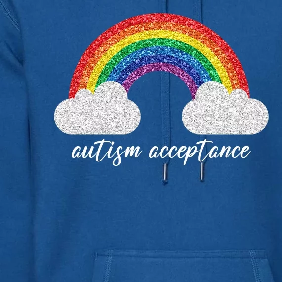 Autism Acceptance Rainbow Premium Hoodie