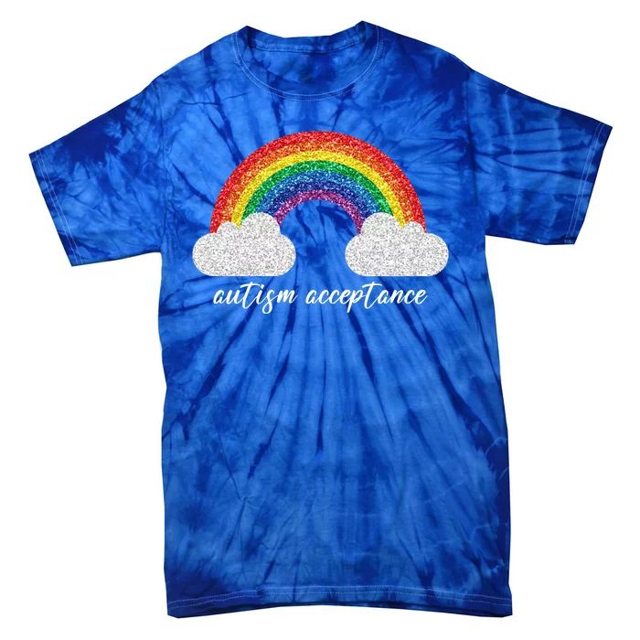 Autism Acceptance Rainbow Tie-Dye T-Shirt