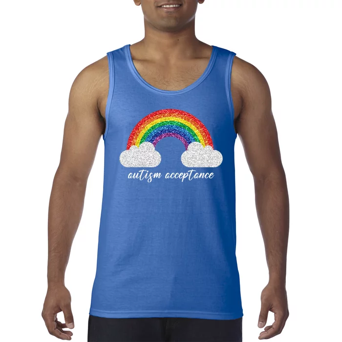 Autism Acceptance Rainbow Tank Top