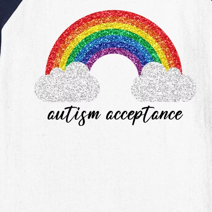 Autism Acceptance Rainbow Baseball Sleeve Shirt