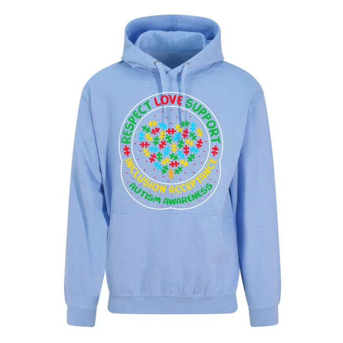 Autism Awareness Respect Love Support Autism Funny Meaningful Gift Unisex Surf Hoodie