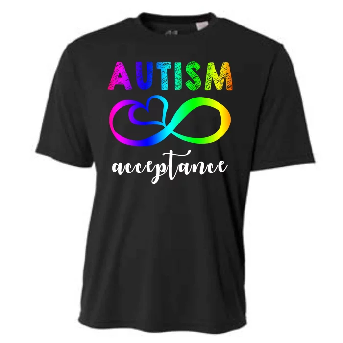 Autism Acceptance Rainbow Cooling Performance Crew T-Shirt