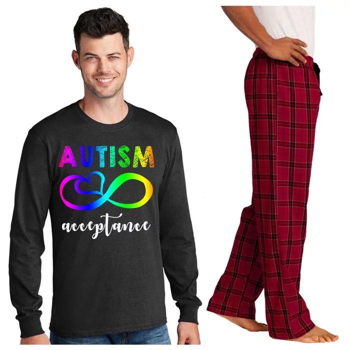 Autism Acceptance Rainbow Long Sleeve Pajama Set