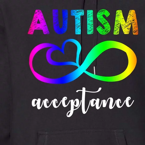 Autism Acceptance Rainbow Premium Hoodie