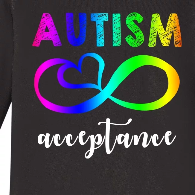 Autism Acceptance Rainbow Baby Long Sleeve Bodysuit