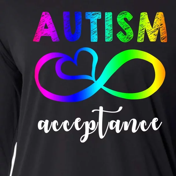 Autism Acceptance Rainbow Cooling Performance Long Sleeve Crew