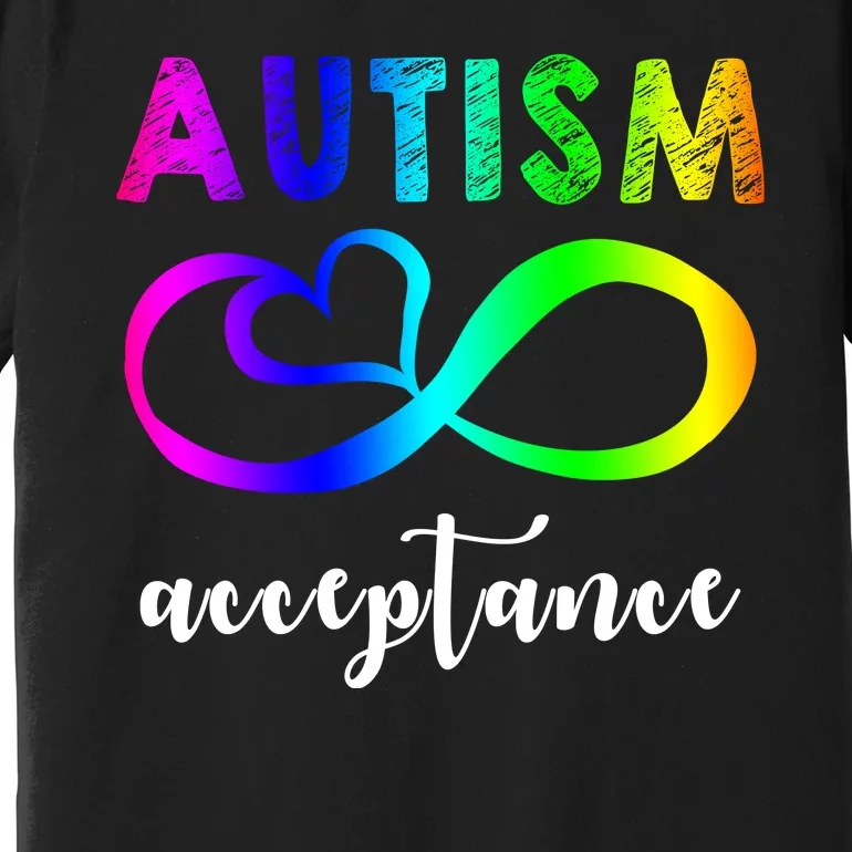 Autism Acceptance Rainbow Premium T-Shirt