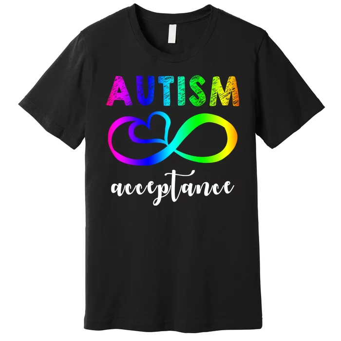 Autism Acceptance Rainbow Premium T-Shirt