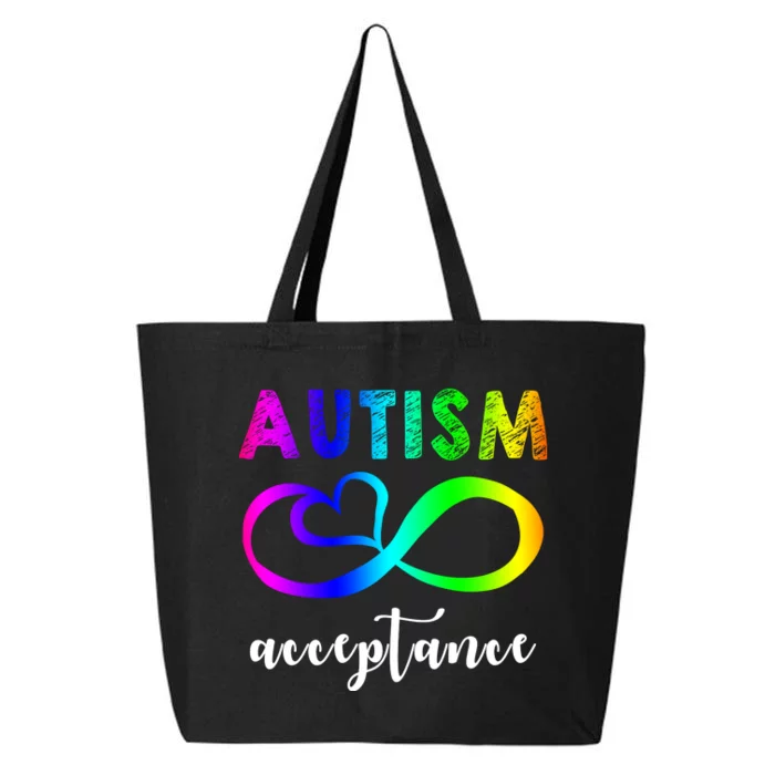 Autism Acceptance Rainbow 25L Jumbo Tote