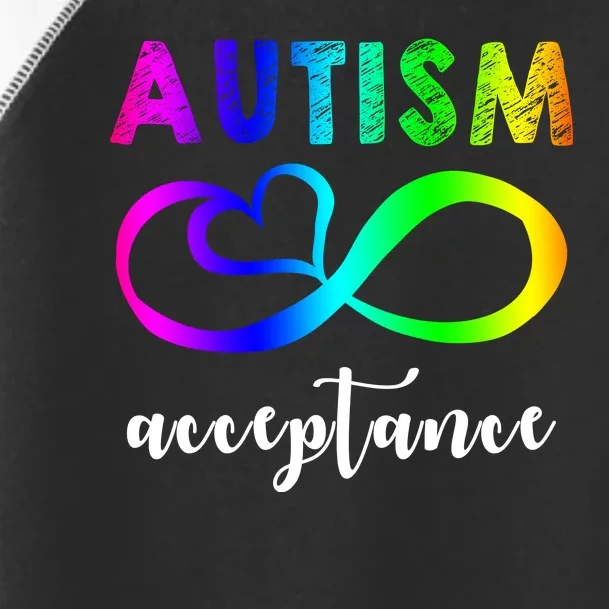 Autism Acceptance Rainbow Toddler Fine Jersey T-Shirt