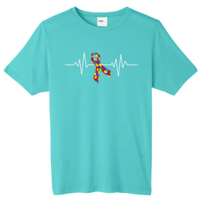 Autism Awareness Ribbon Heartbeat ChromaSoft Performance T-Shirt