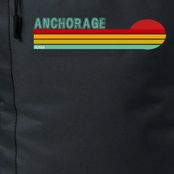 Anchorage Alaska Retro Sunset Daily Commute Backpack