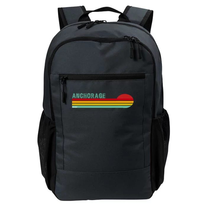 Anchorage Alaska Retro Sunset Daily Commute Backpack