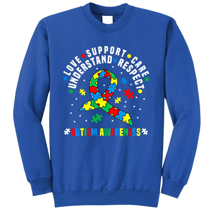 Autism Awareness Respect Love Support Autistic Awareness Gift Sweatshirt