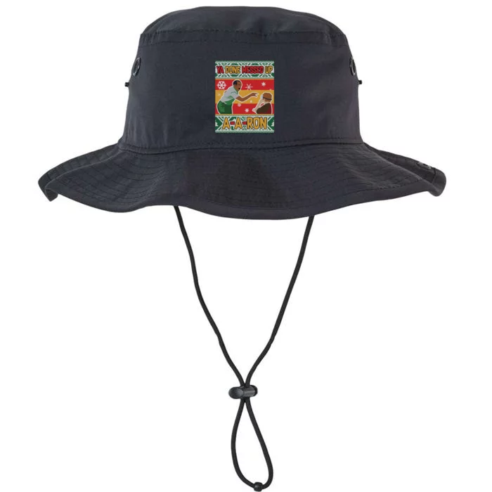 Ya Done Messed Up A A Ron Ugly Christmas Funny Legacy Cool Fit Booney Bucket Hat