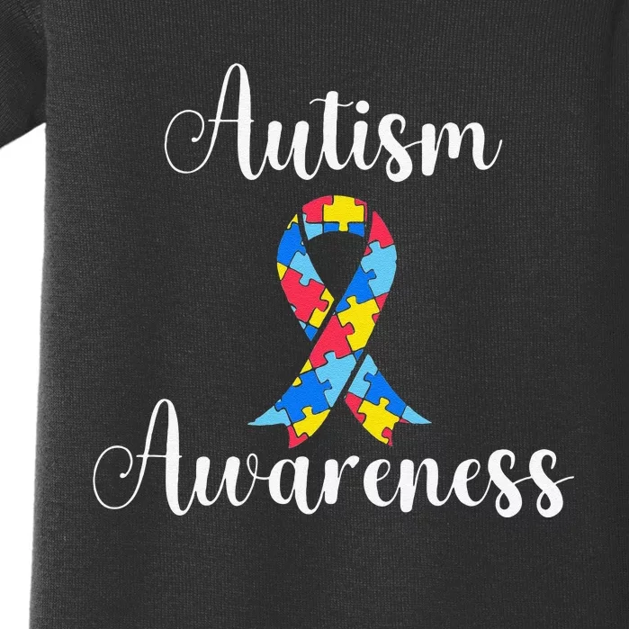 Autism Awareness Ribbon Gift Baby Bodysuit