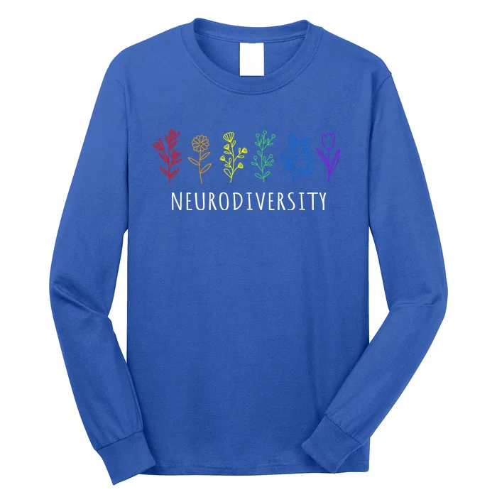 Autism Awareness Rainbow Neurodiversity Autistic Pride Gift Long Sleeve Shirt