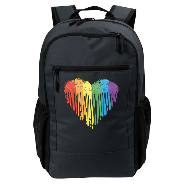 Autism Awareness Rainbow Puzzle Heart Daily Commute Backpack