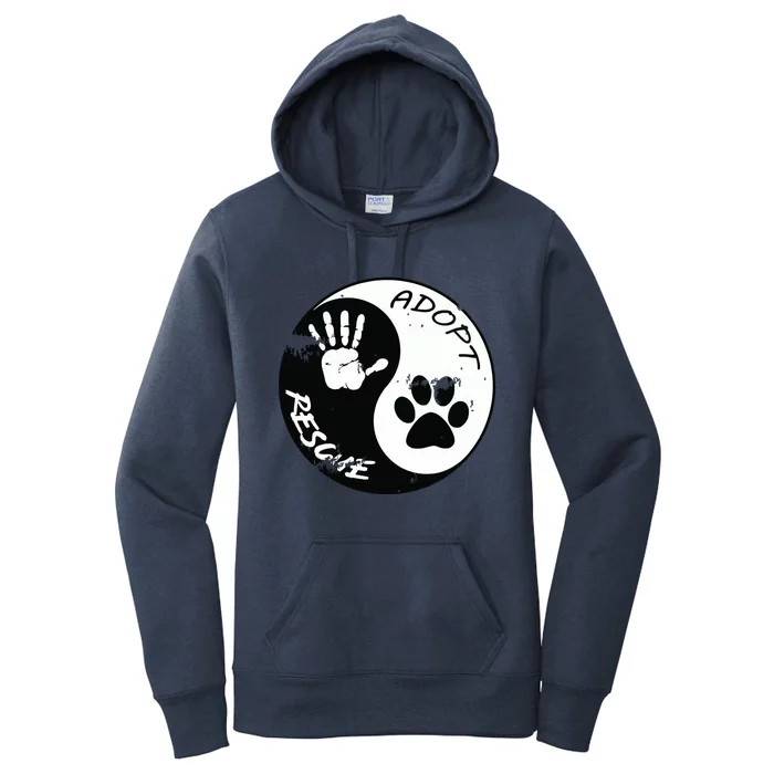 Adopt And Rescue Animal For Animal Foster Shelters Women's Pullover Hoodie