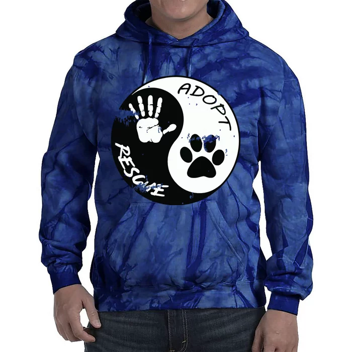 Adopt And Rescue Animal For Animal Foster Shelters Tie Dye Hoodie