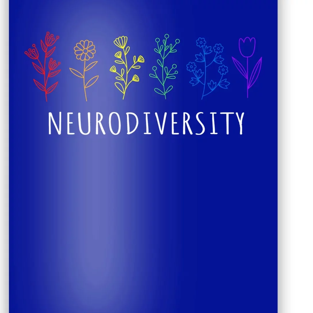 Autism Awareness Rainbow Neurodiversity Autistic Pride Gift Poster