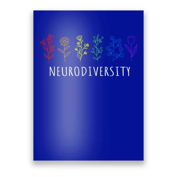 Autism Awareness Rainbow Neurodiversity Autistic Pride Gift Poster