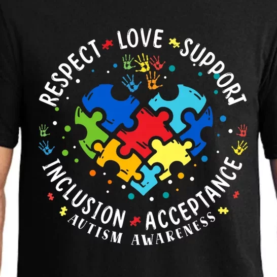 Autism Awareness Respect Love Support Autism Gift Pajama Set