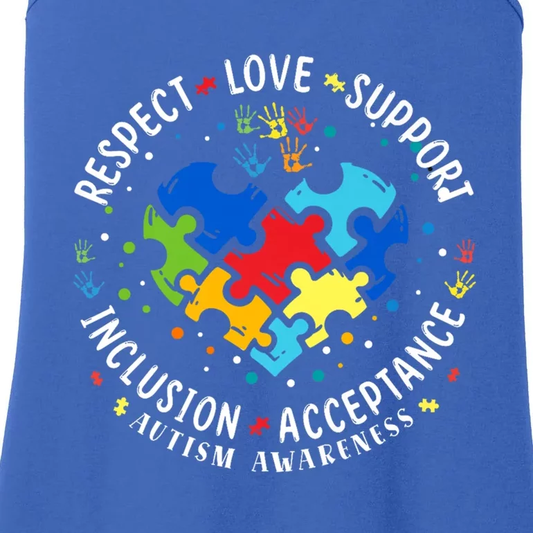 Autism Awareness Respect Love Support Autism Gift Ladies Essential Tank