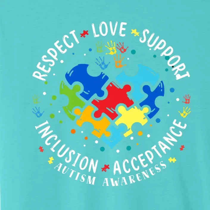 Autism Awareness Respect Love Support Autism Gift ChromaSoft Performance T-Shirt