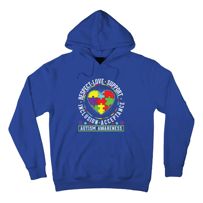 Autism Awareness Respect Love Support Inclusion Acceptance Gift Hoodie