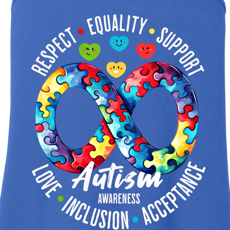 Autism Awareness Respect Equality Support Gift Ladies Essential Tank