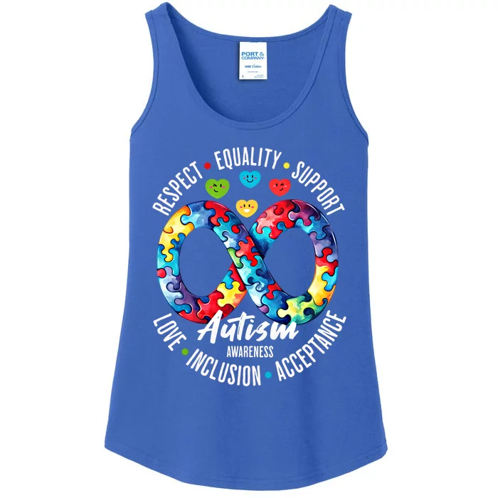 Autism Awareness Respect Equality Support Gift Ladies Essential Tank