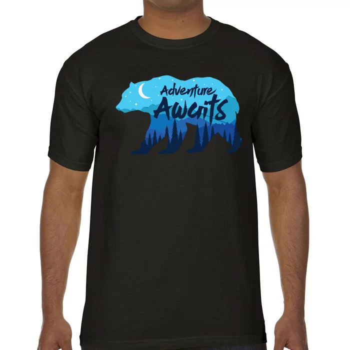 Adventure Awaits Retro Summer Camping Comfort Colors T-Shirt